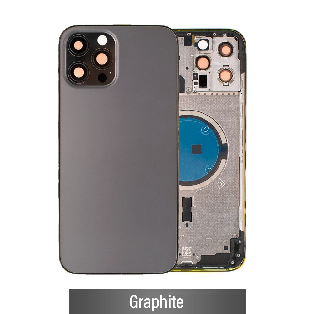 Rear Housing for iPhone 12 Pro Max (NO LOGO)-Black Rear Housing for iPhone 12 Pro Max (NO LOGO)-Black